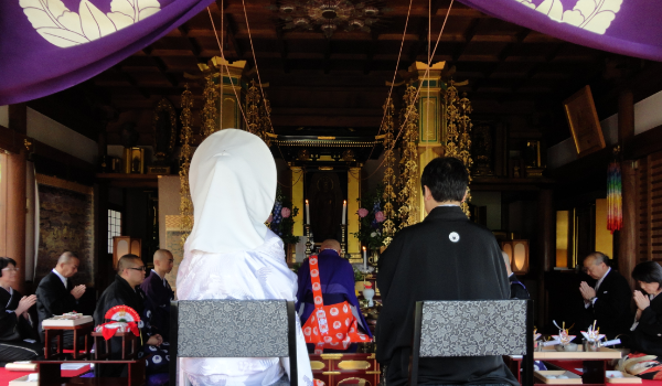 仏前結婚式 當麻寺 中之坊と伽藍堂塔 奈良県 葛城市